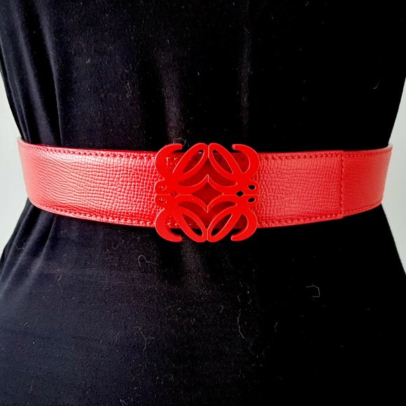 Loewe Accessories - Loewe authentic red leather belt 75cm